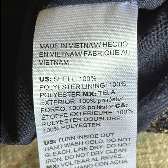 EUC CHICOS Foil Metallic Tweed Jacket size 1 or Medium - Picture 7 of 8